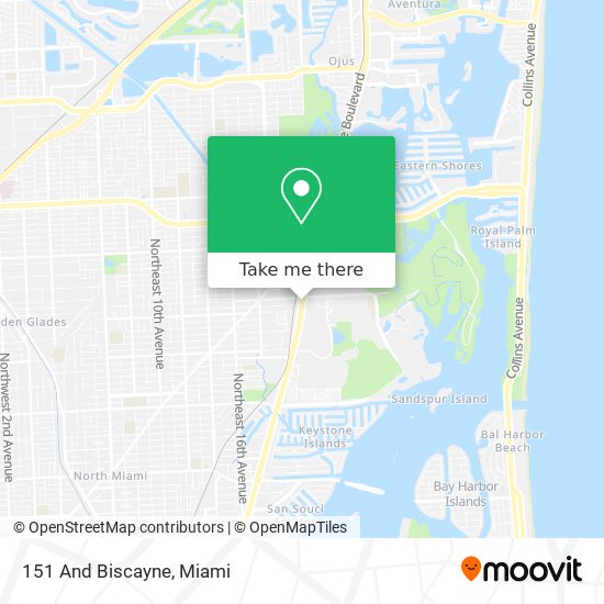 151 And Biscayne map