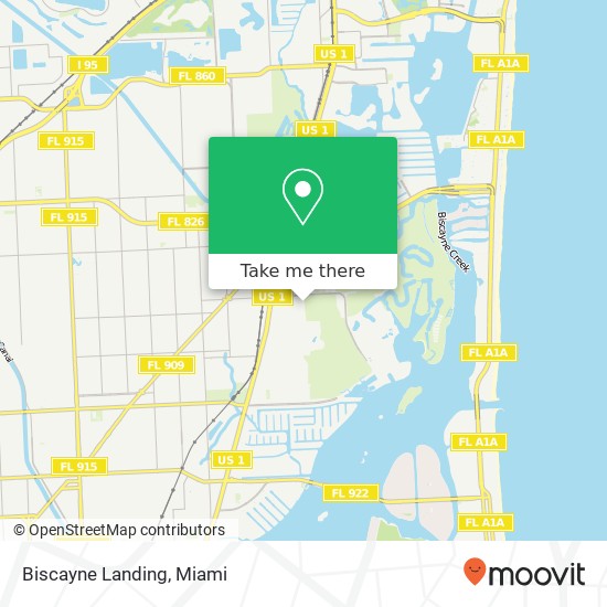 Biscayne Landing map