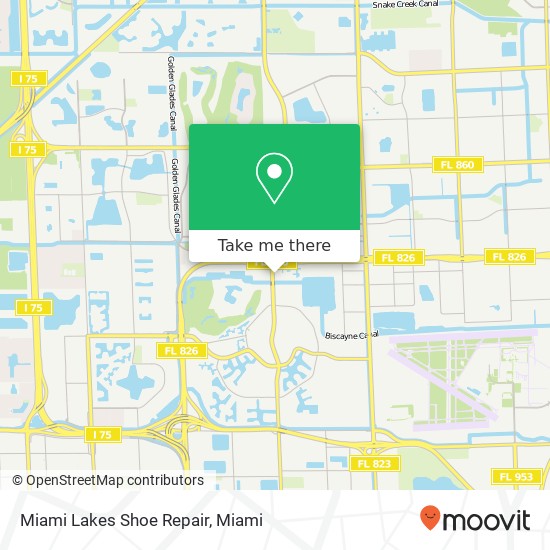Mapa de Miami Lakes Shoe Repair