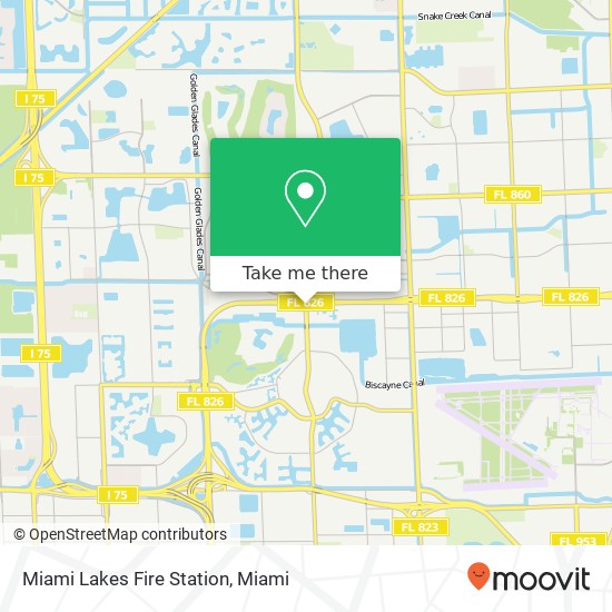 Mapa de Miami Lakes Fire Station