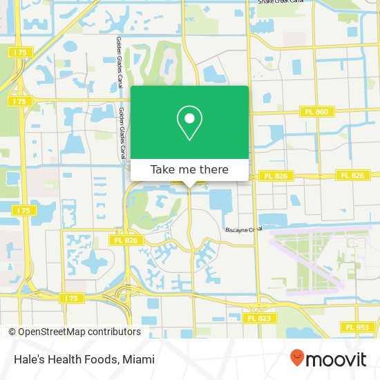Hale's Health Foods map