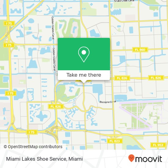 Miami Lakes Shoe Service map