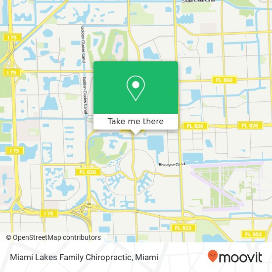 Miami Lakes Family Chiropractic map