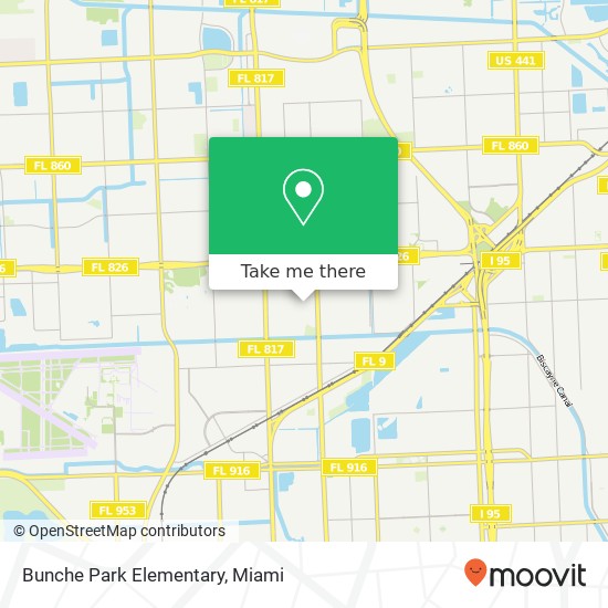 Bunche Park Elementary map