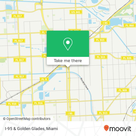 I-95 & Golden Glades map