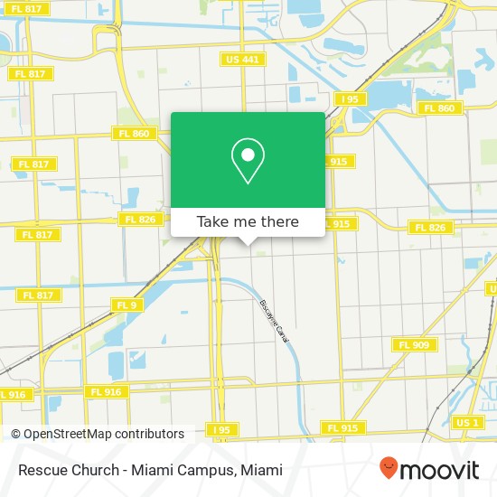 Rescue Church - Miami Campus map