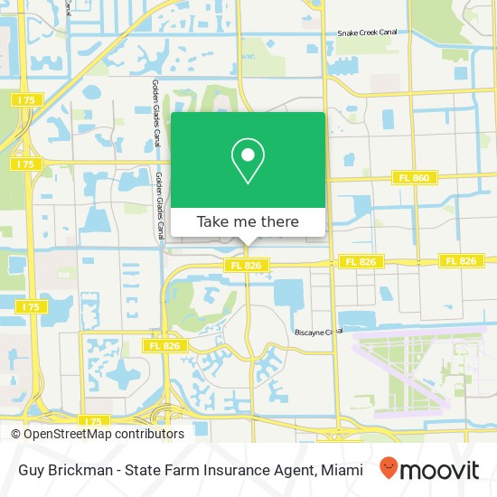 Mapa de Guy Brickman - State Farm Insurance Agent