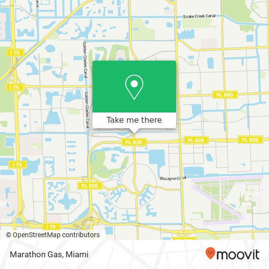 Marathon Gas map