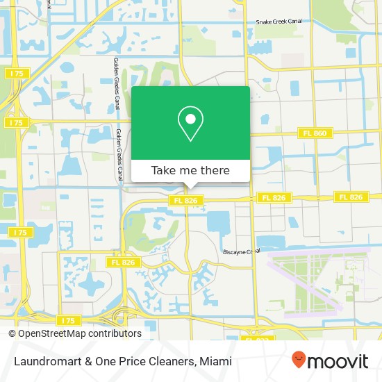 Laundromart & One Price Cleaners map