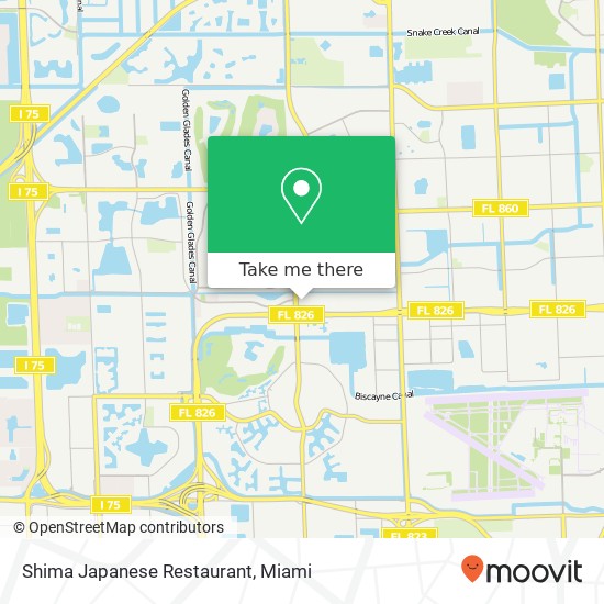 Mapa de Shima Japanese Restaurant