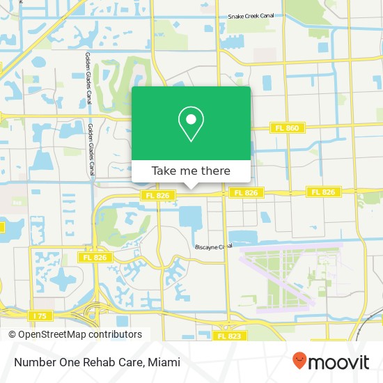 Number One Rehab Care map