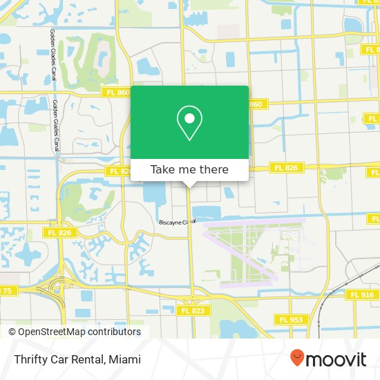 Mapa de Thrifty Car Rental