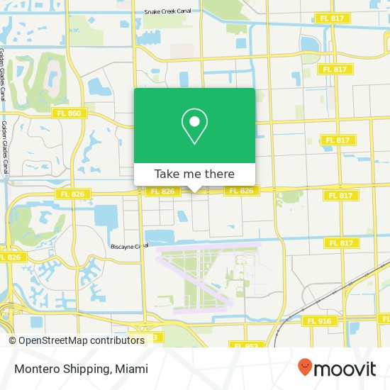 Montero Shipping map