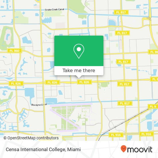 Mapa de Censa International College
