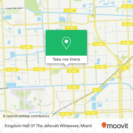 Kingdom Hall Of The Jehovah Witnesses map