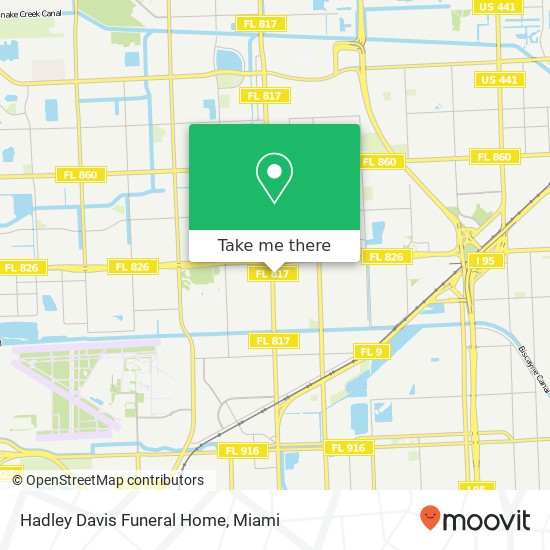 Mapa de Hadley Davis Funeral Home