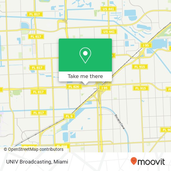 Mapa de UNIV Broadcasting