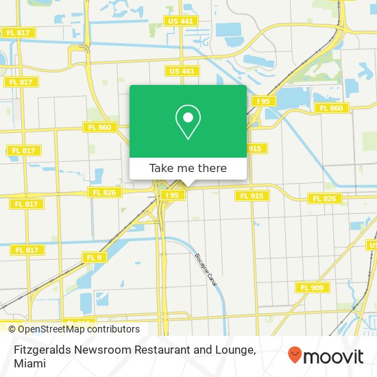 Fitzgeralds Newsroom Restaurant and Lounge map