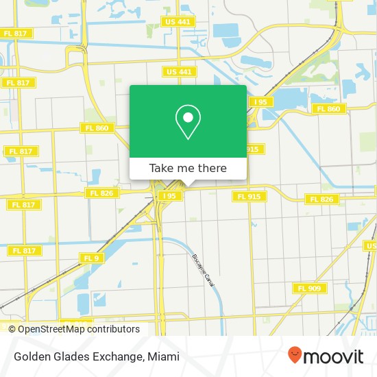 Golden Glades Exchange map