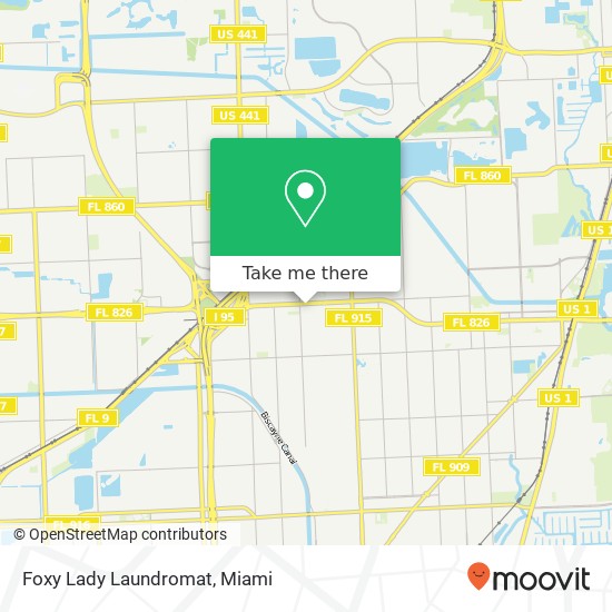 Foxy Lady Laundromat map