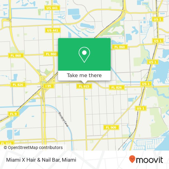 Mapa de Miami X Hair & Nail Bar