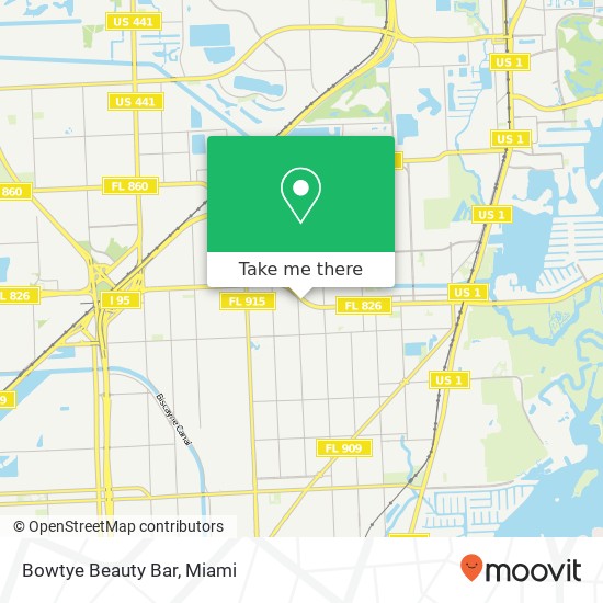 Bowtye Beauty Bar map