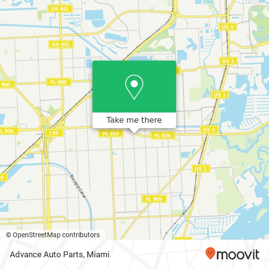 Advance Auto Parts map