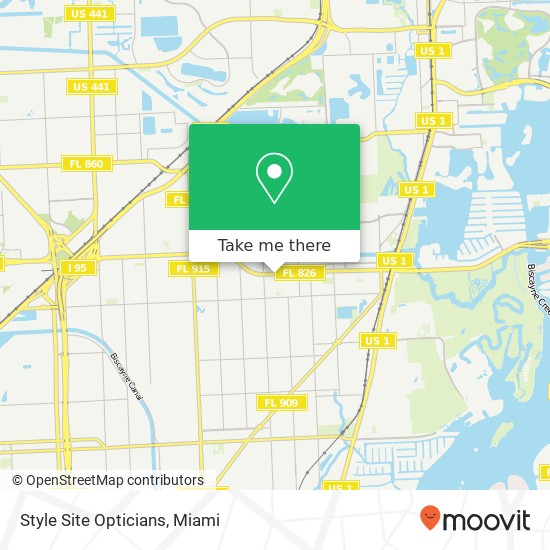 Style Site Opticians map