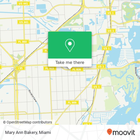 Mary Ann Bakery map