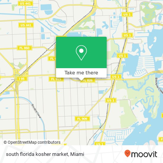 Mapa de south florida kosher market