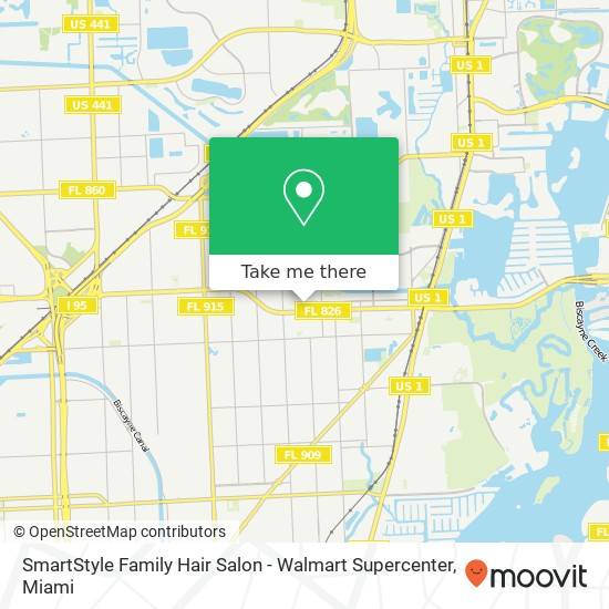 Mapa de SmartStyle Family Hair Salon - Walmart Supercenter