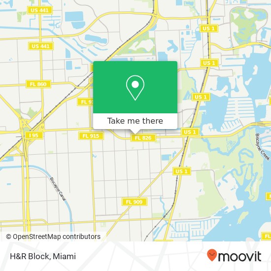 Mapa de H&R Block