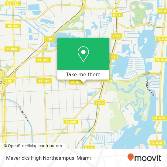 Mavericks High Northcampus map