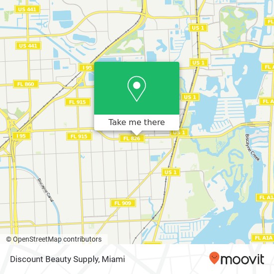 Mapa de Discount Beauty Supply