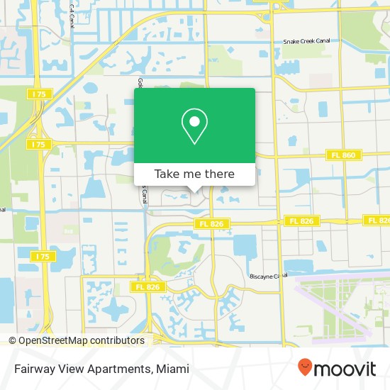 Mapa de Fairway View Apartments