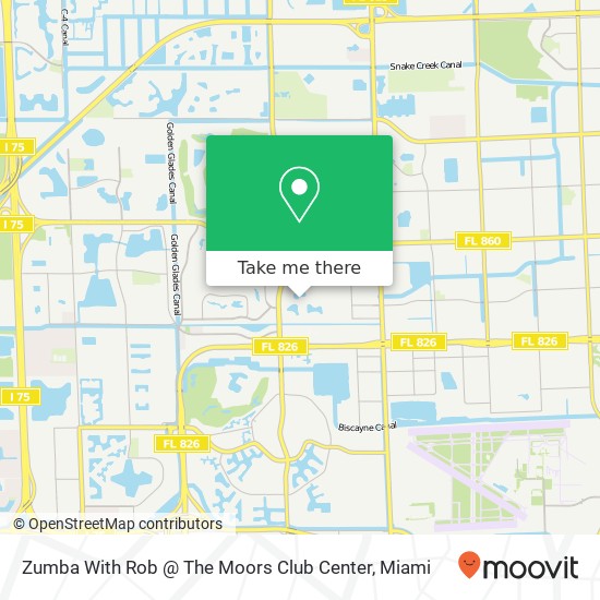 Zumba With Rob @ The Moors Club Center map