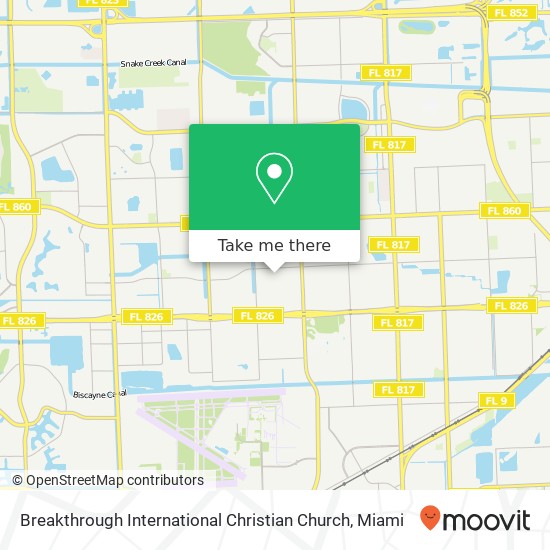 Breakthrough International Christian Church map