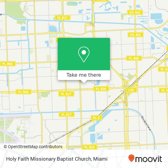 Mapa de Holy Faith Missionary Baptist Church