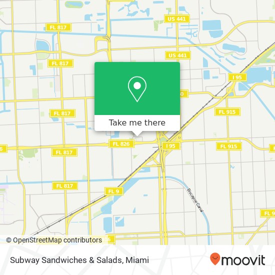 Mapa de Subway Sandwiches & Salads