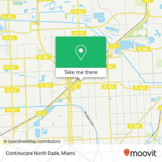 Continucare North Dade map