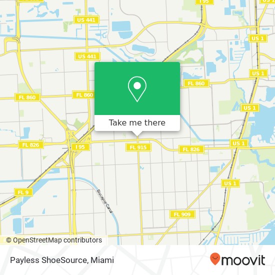 Mapa de Payless ShoeSource