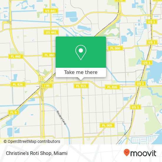 Mapa de Christine's Roti Shop