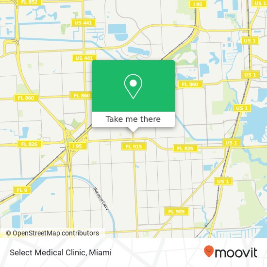 Mapa de Select Medical Clinic