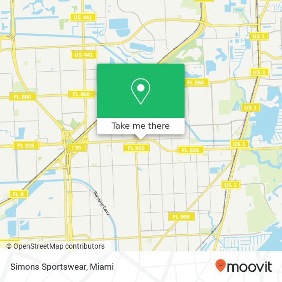 Simons Sportswear map