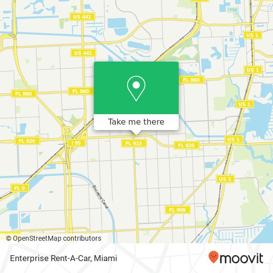 Enterprise Rent-A-Car map