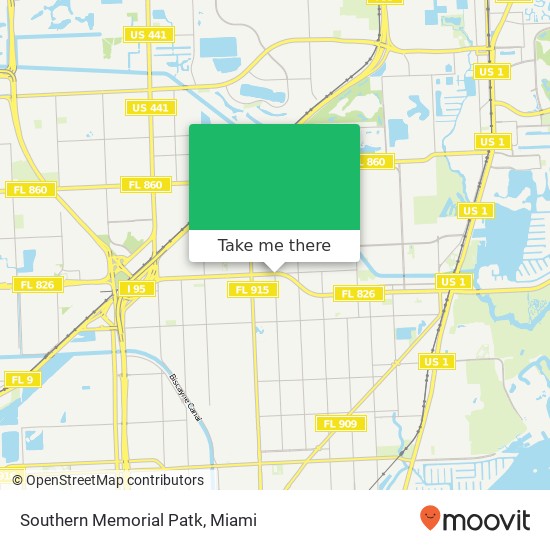 Southern Memorial Patk map