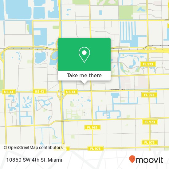 10850 SW 4th St map