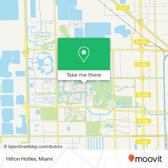 Hilton Hotles map