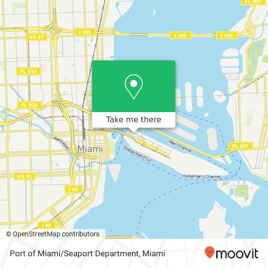 Port of Miami / Seaport Department map