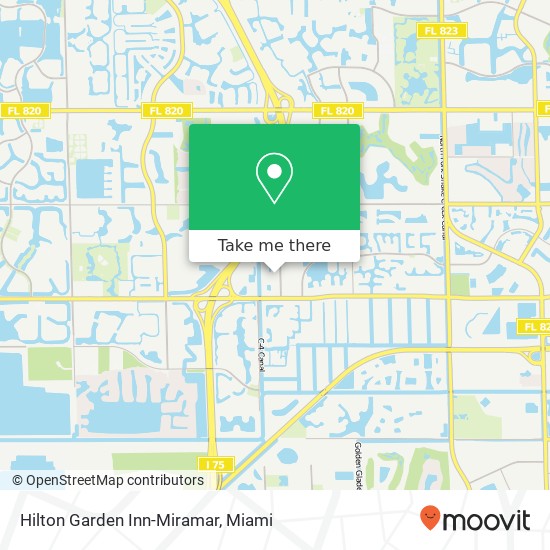 Hilton Garden Inn-Miramar map